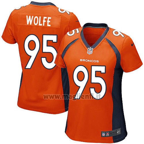 Maglia NFL Game Donna Denver Broncos Wolfe Arancione